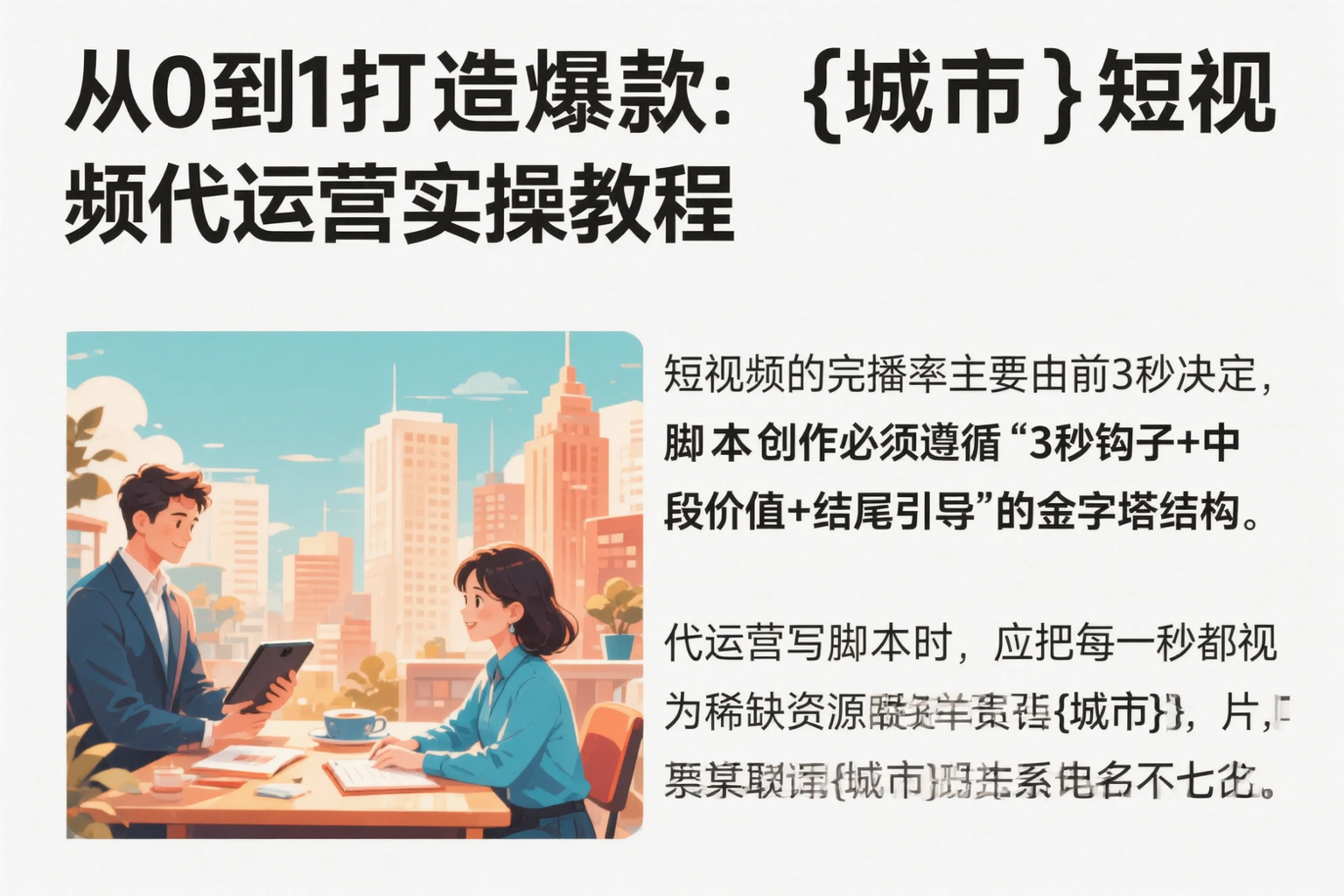 从0到1打造爆款：宿迁短视频代运营实操教程
