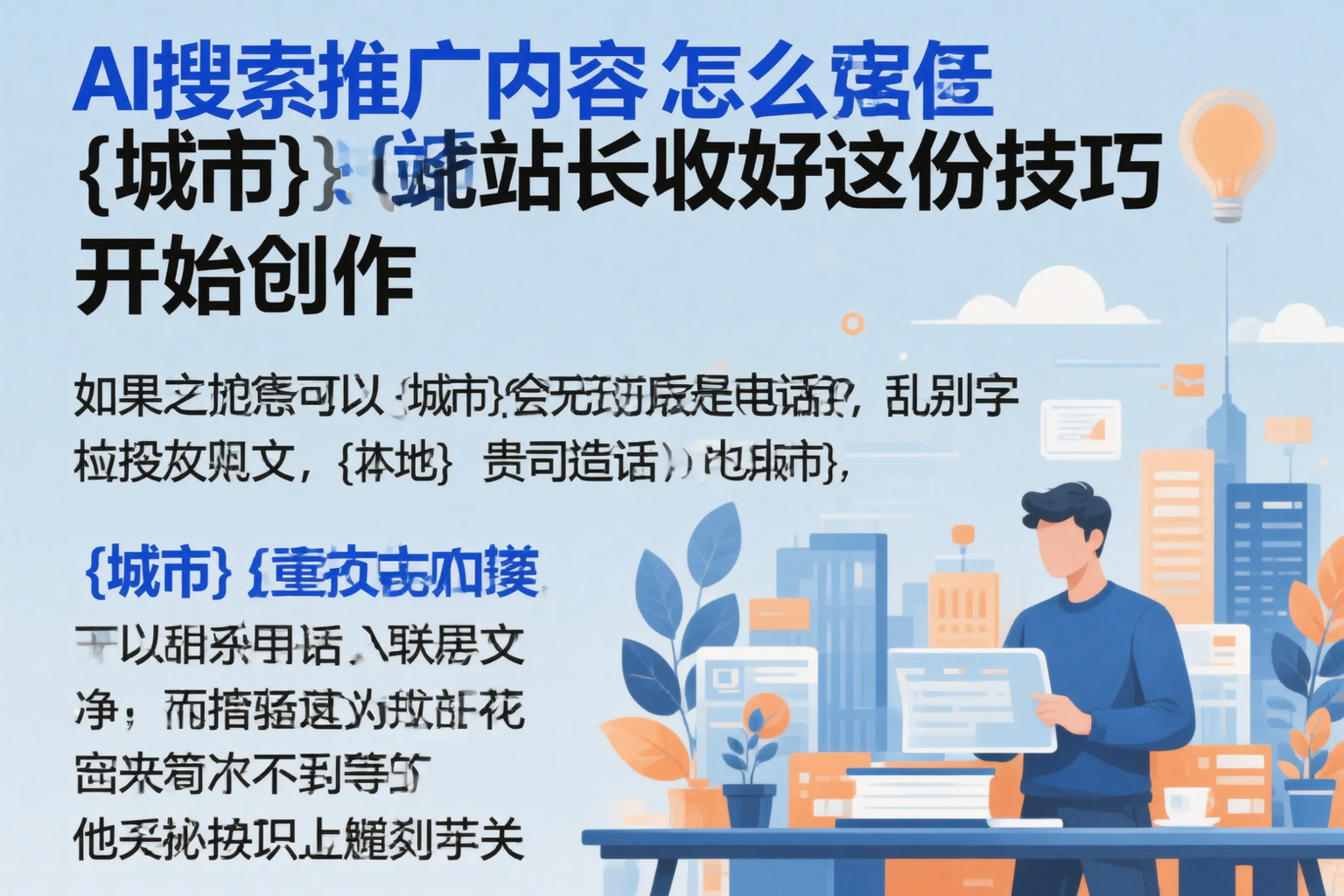 AI搜索推广内容怎么写？宿迁站长收好这份技巧