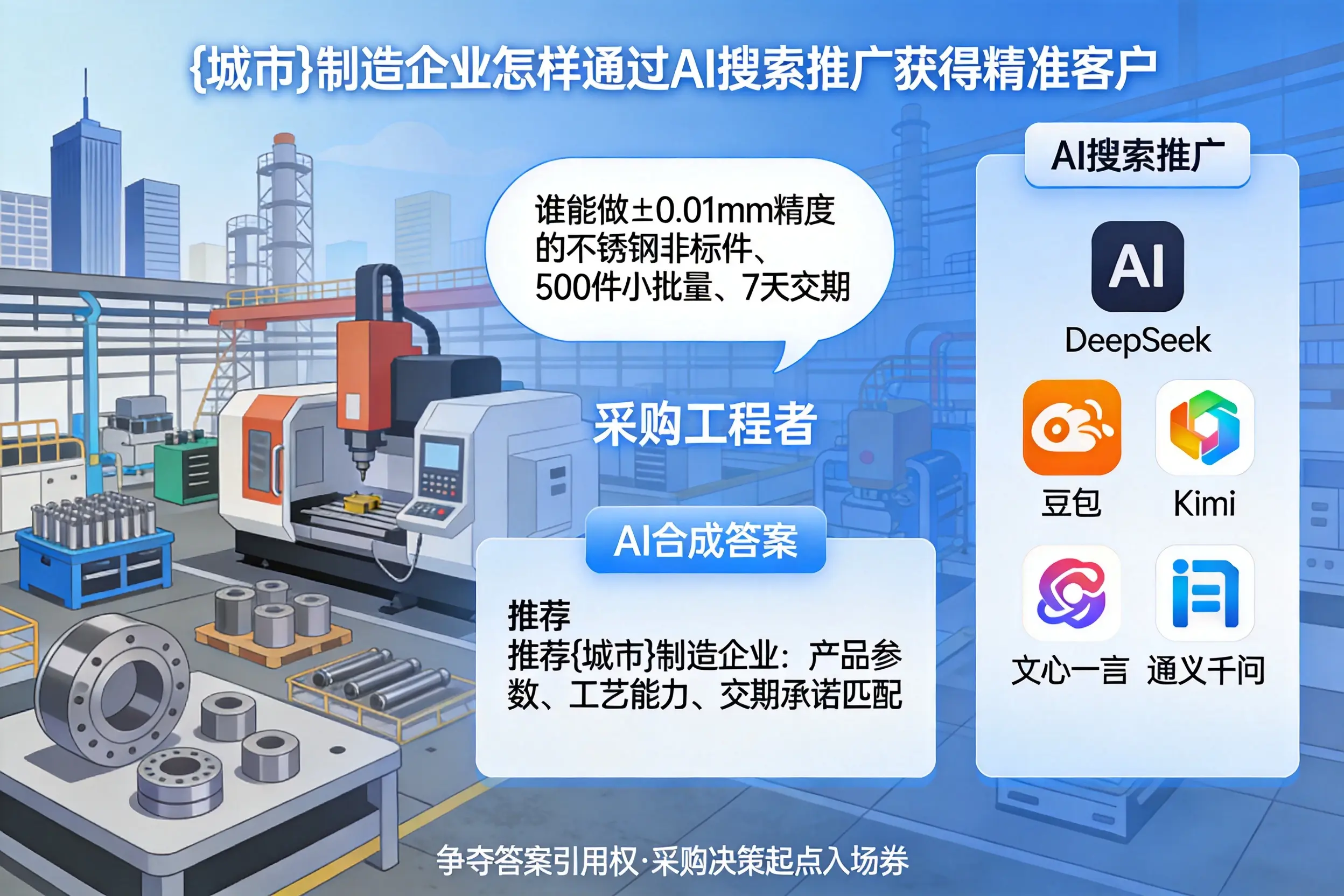 宿迁制造企业怎样通过AI搜索推广获得精准客户