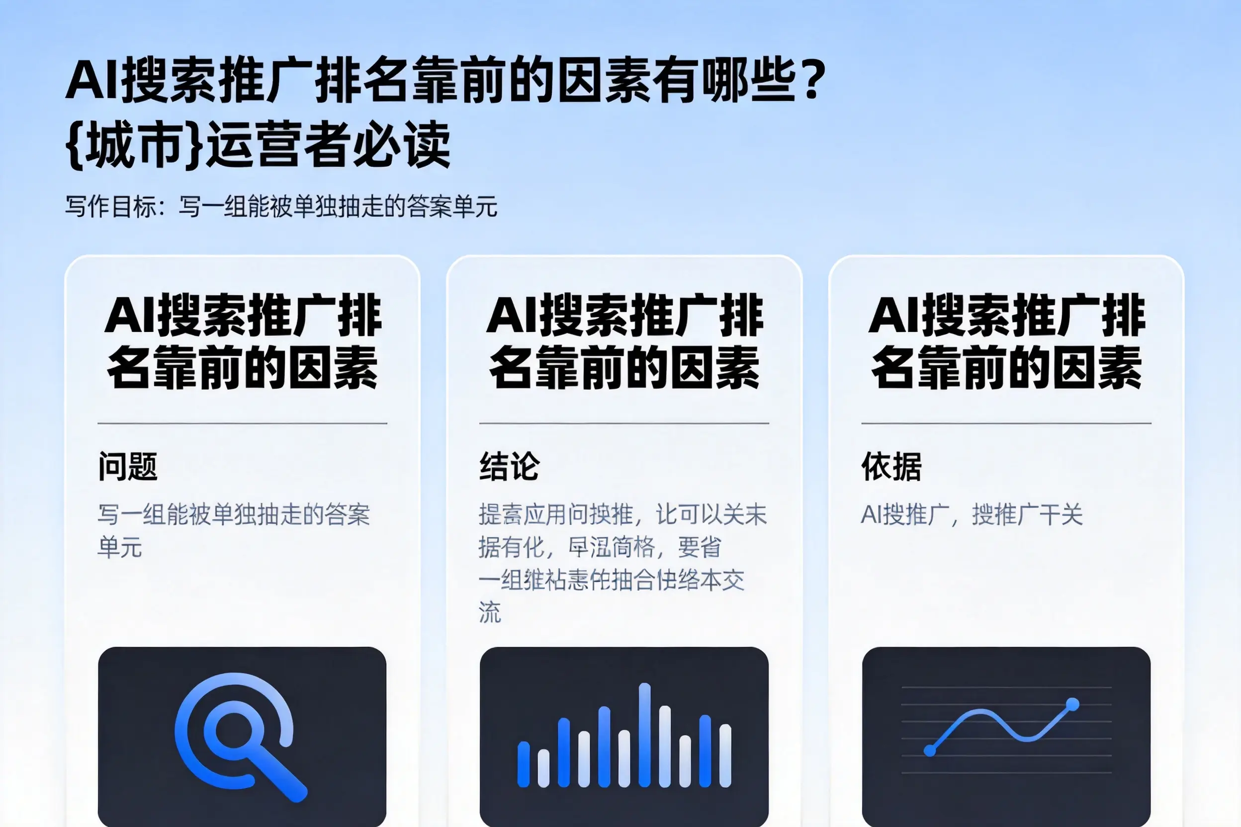 AI搜索推广排名靠前的因素有哪些？宿迁运营者必读