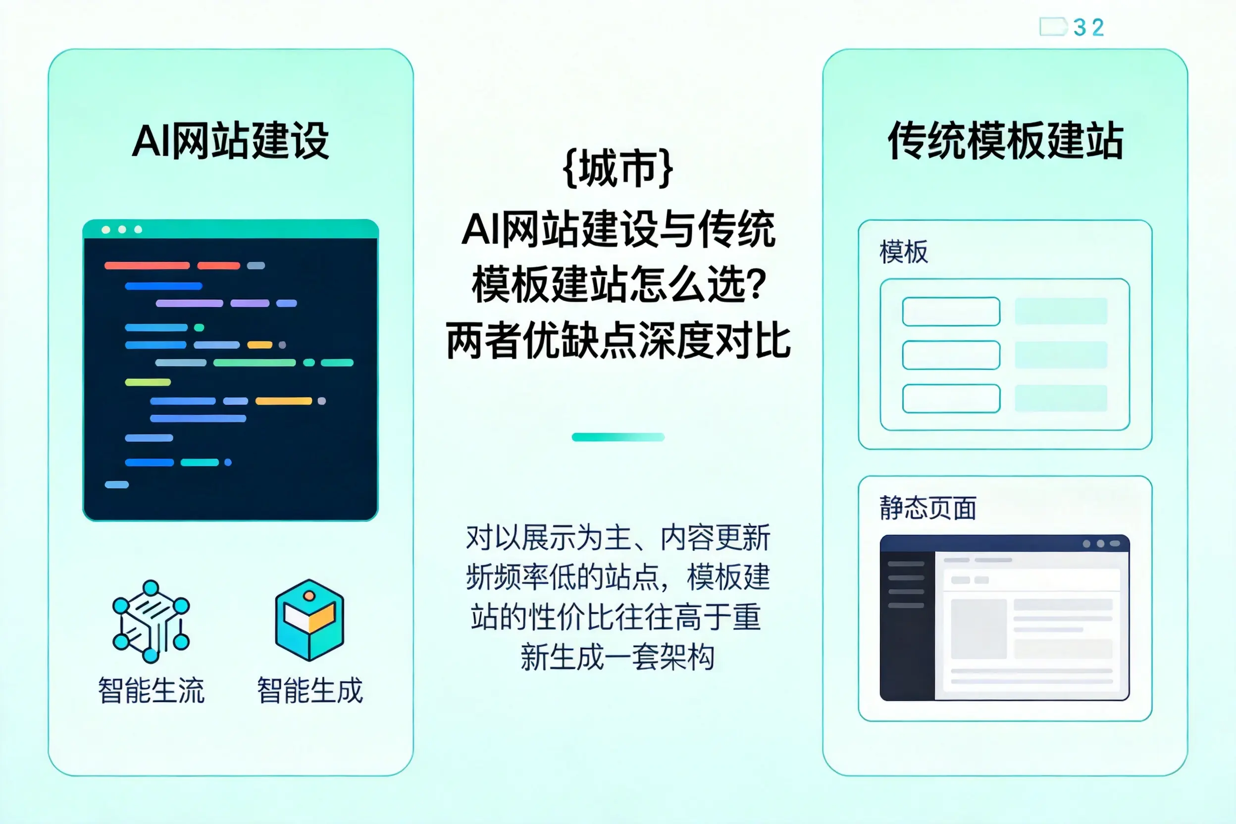 宿迁AI网站建设与传统模板建站怎么选？两者优缺点深度对比