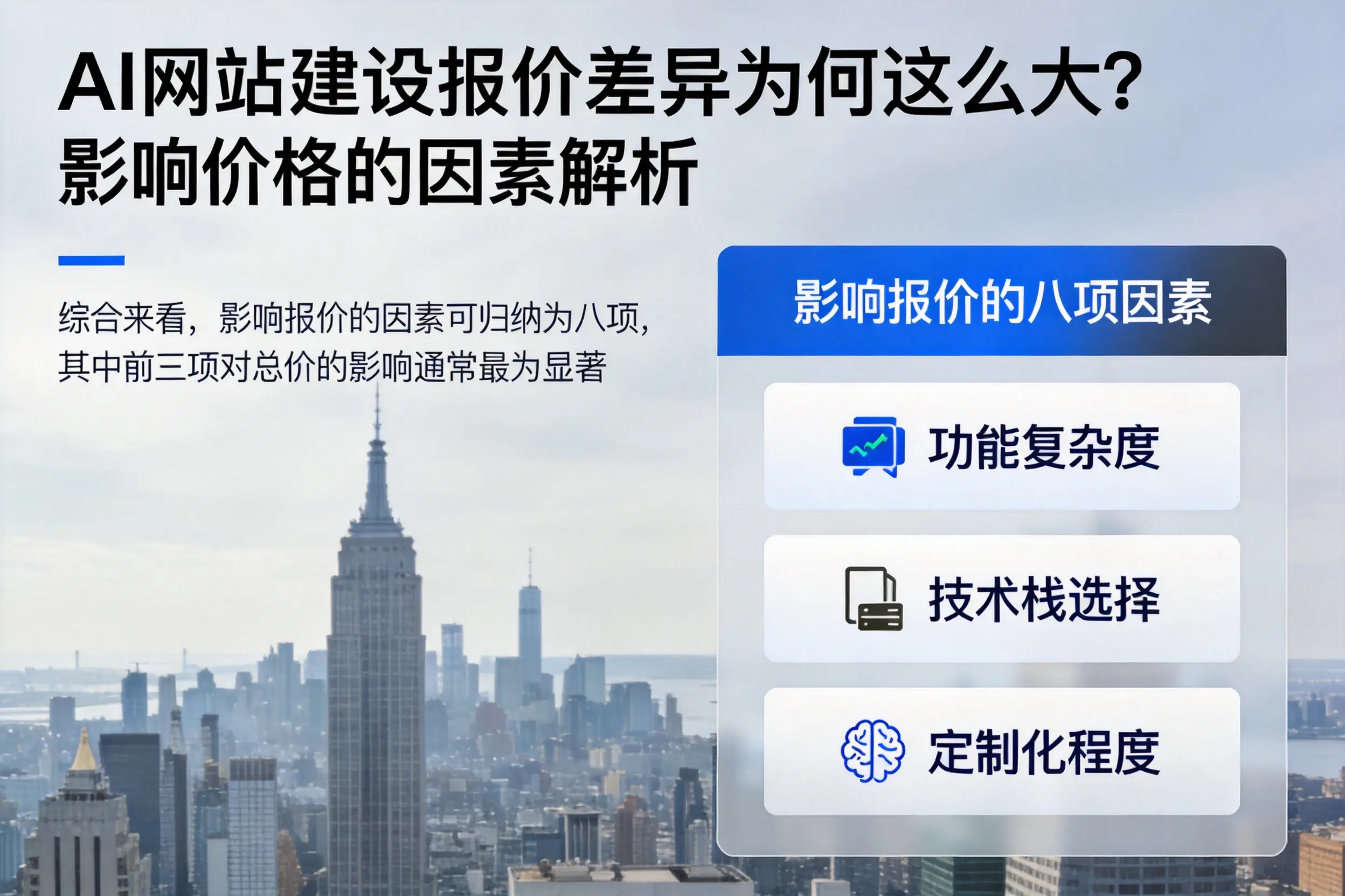 宿迁AI网站建设报价差异为何这么大?影响价格的因素解析