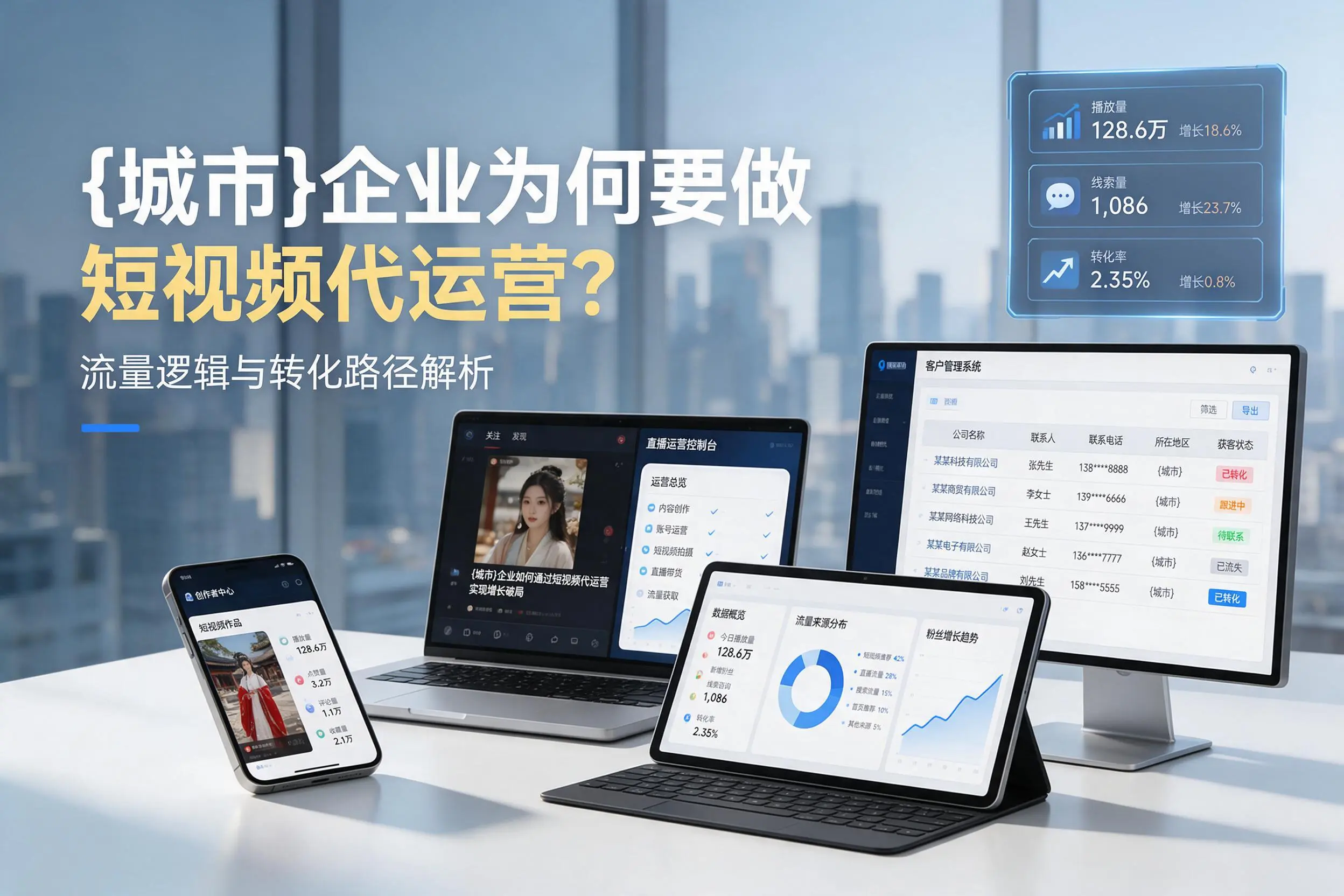 宿迁企业为何要做短视频代运营?流量逻辑与转化路径解析