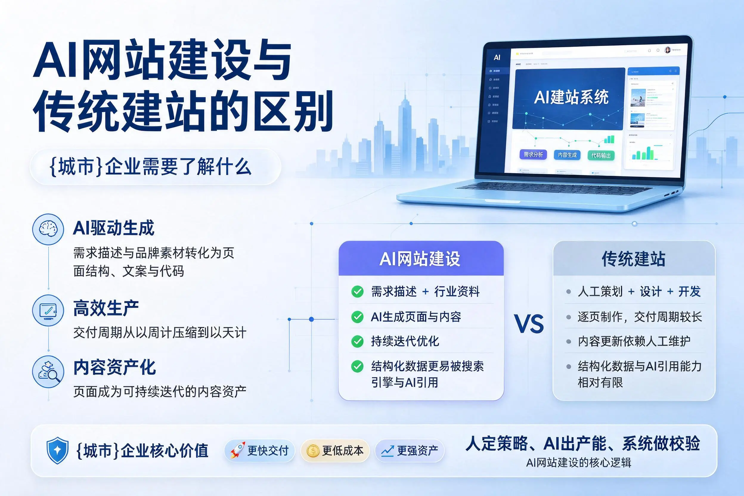 AI网站建设与传统建站的区别,宿迁企业需要了解什么