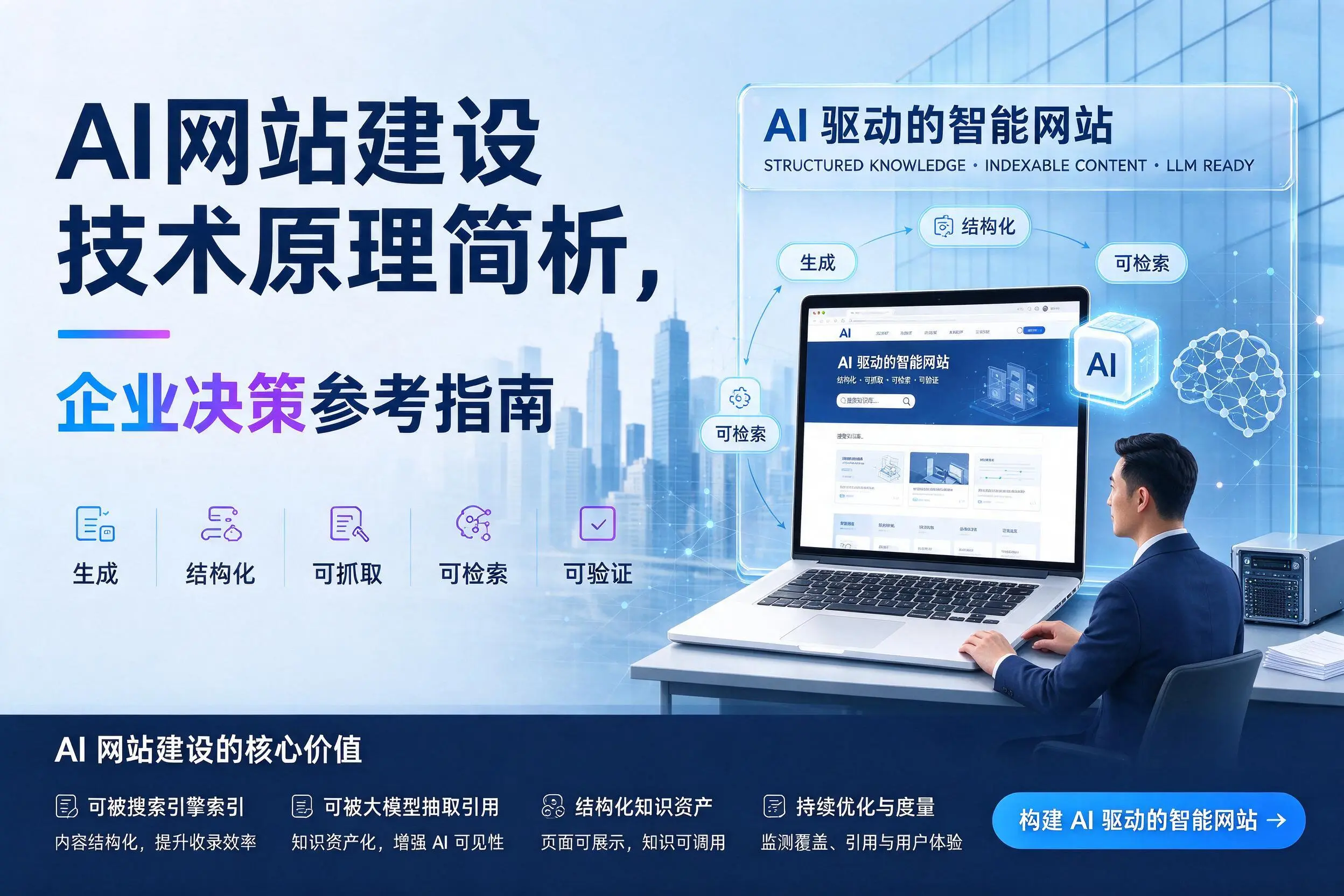 AI网站建设技术原理简析,宿迁企业决策参考指南