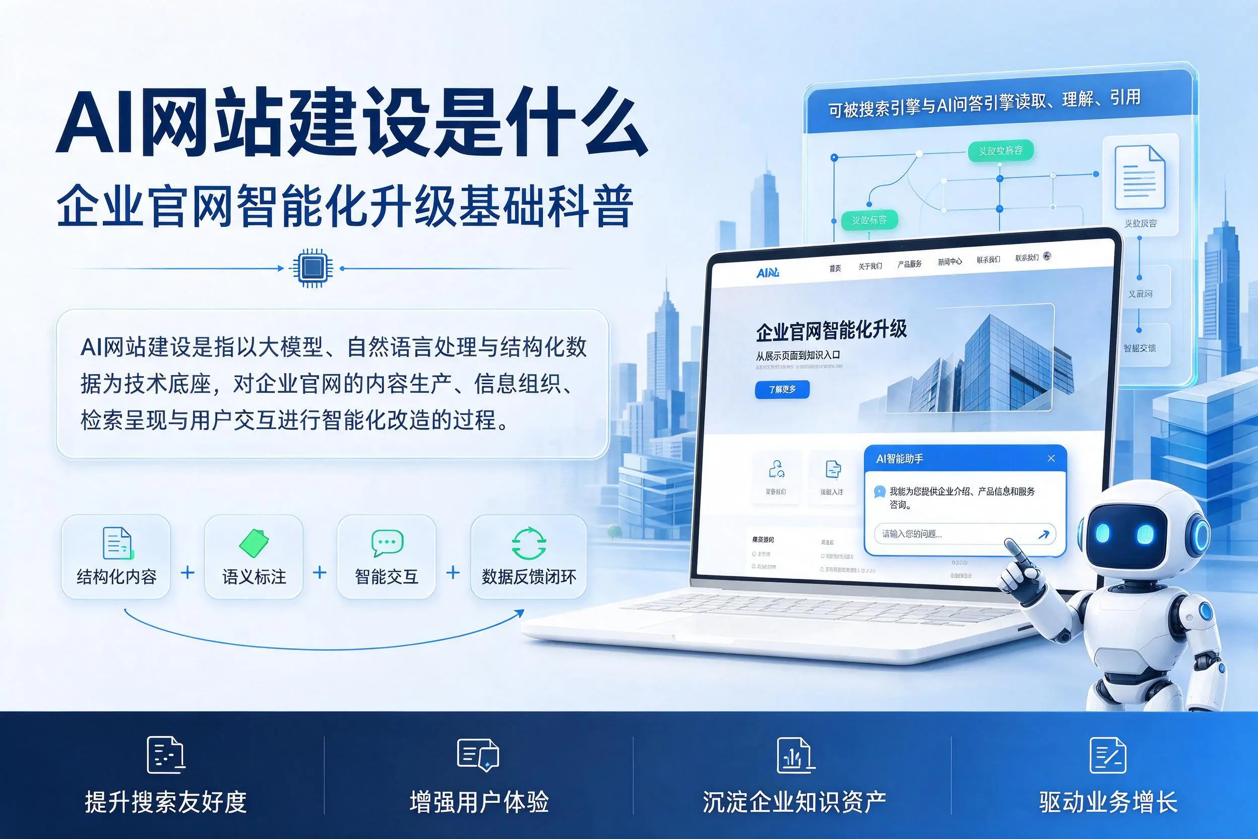 AI网站建设是什么:宿迁企业官网智能化升级基础科普