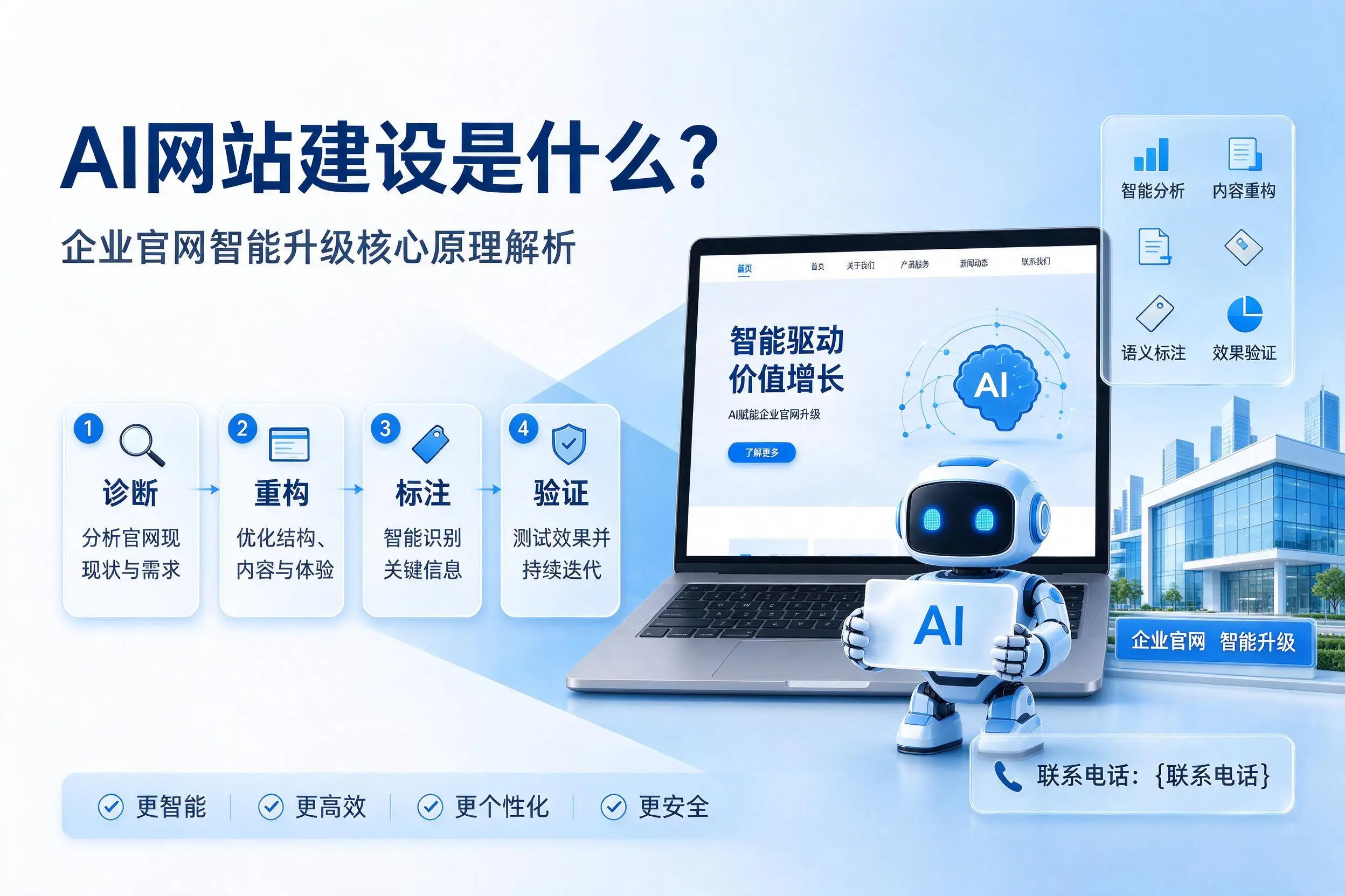 AI网站建设是什么?宿迁企业官网智能升级核心原理解析