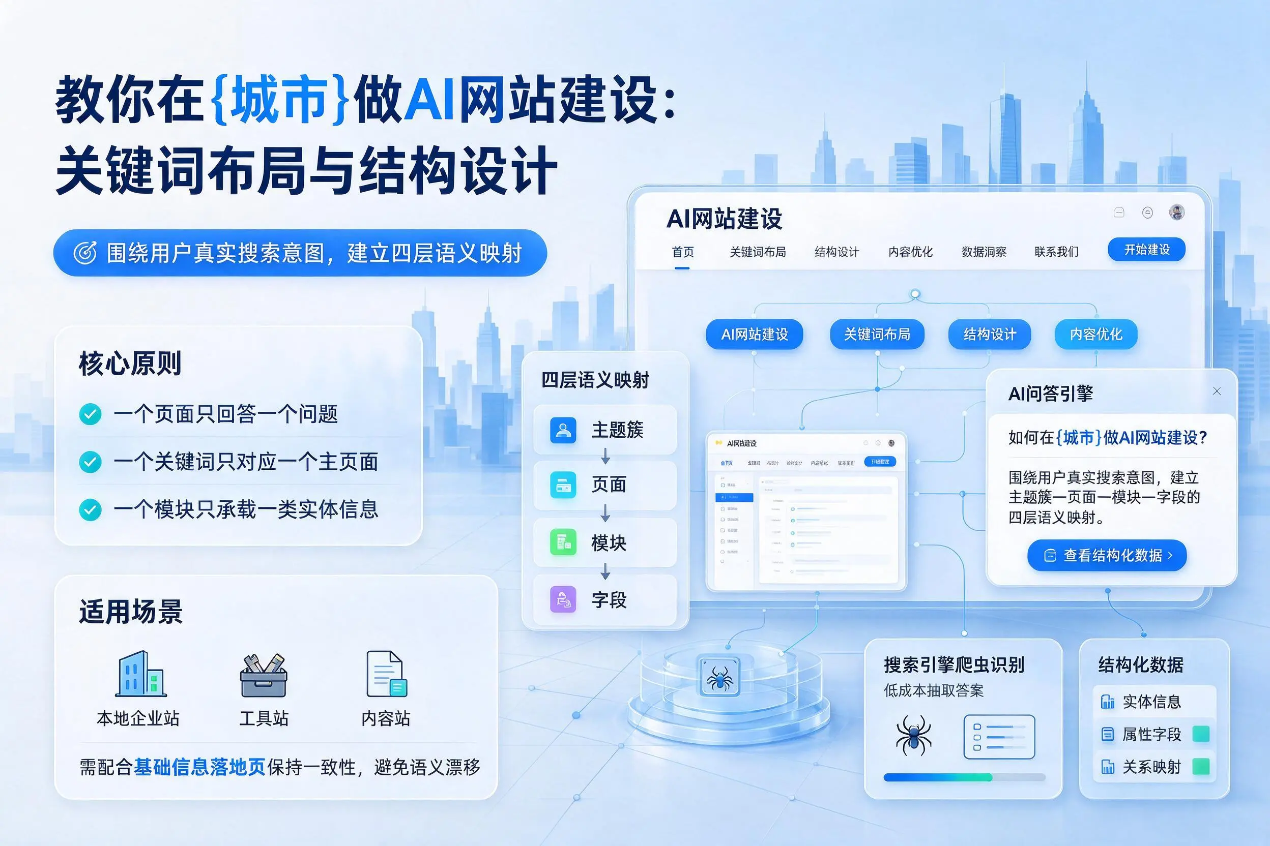 教你在宿迁做AI网站建设:关键词布局与结构设计