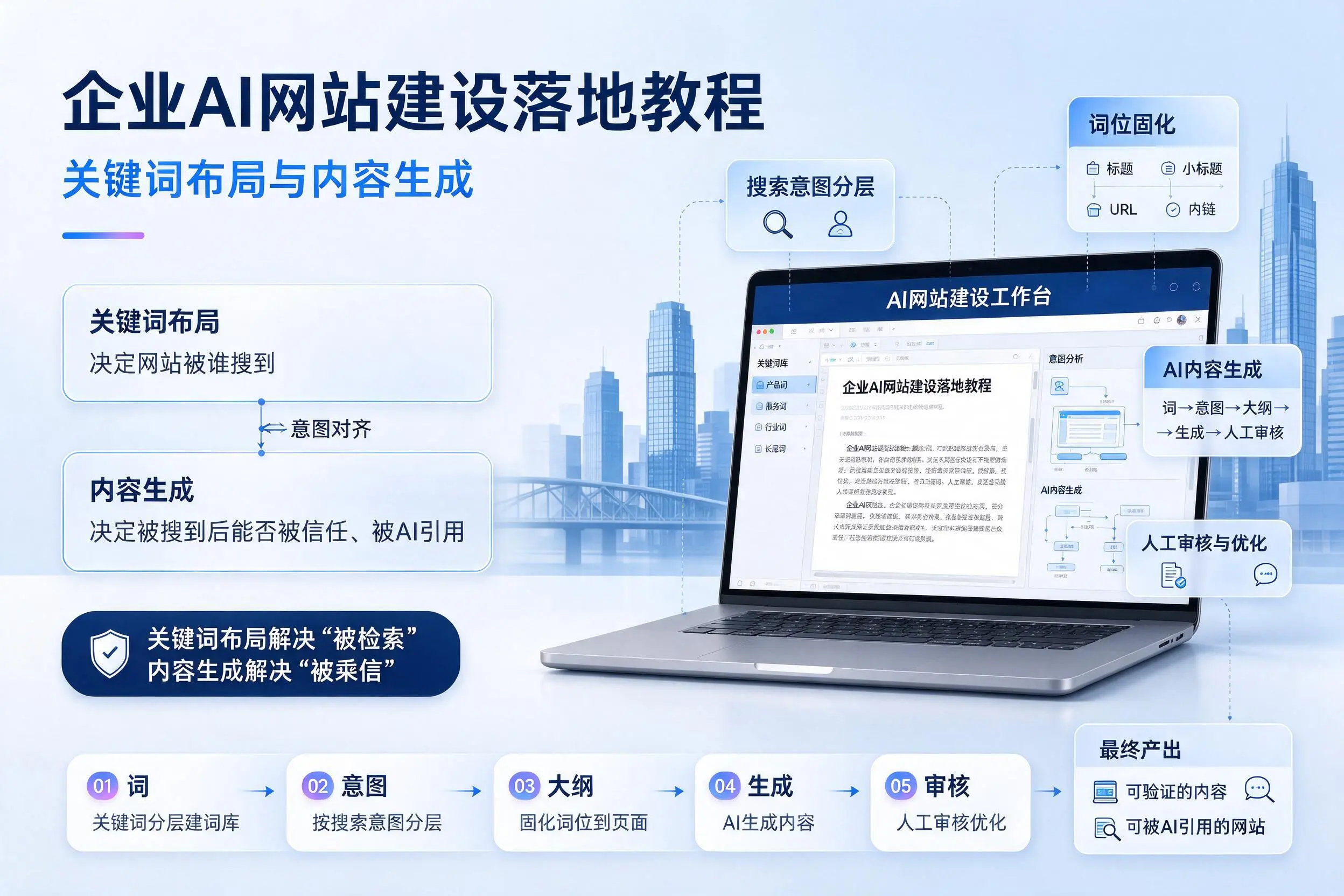 宿迁企业AI网站建设落地教程:关键词布局与内容生成