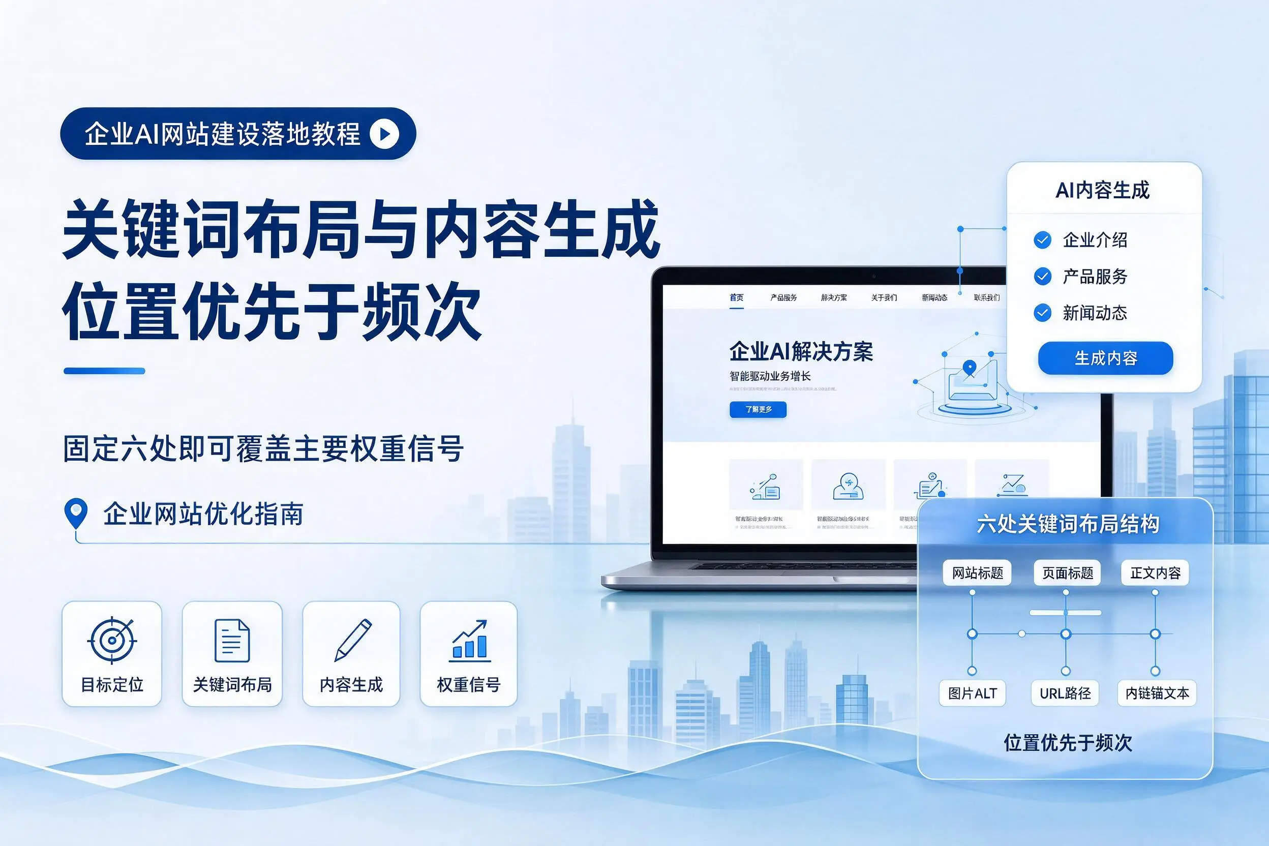 宿迁企业AI网站建设落地教程:关键词布局与内容生成